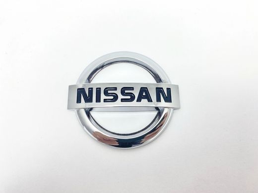 Купить Эмблема руля Nissan Хром 50х43 мм Пластикна скотче (Завод) 88659 Эмблемы на иномарки