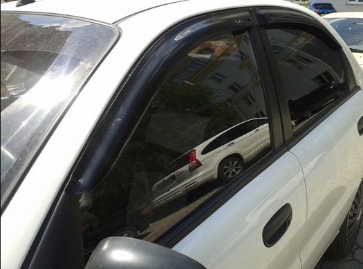 Купити Дефлектори вікон вітровики HIC для Daewoo Lanos 1996- Оригінал (DAE06) 60332 Дефлектори вікон Daewoo