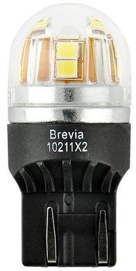 Купить LED автолампа Brevia Spower 12/24V W21/5W 15x2835SMD 330Lm 6000K Оригинал CANbus W3x16q 2 шт (10211X2) 40193 Светодиоды - Brevia