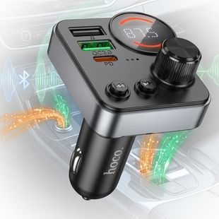 Купити Автомобільний FM модулятор (трансмітер) Hoco E86 2хUSB Type-C PD48W + QC3.0 101139 FM Трансмітери (Модулятори)