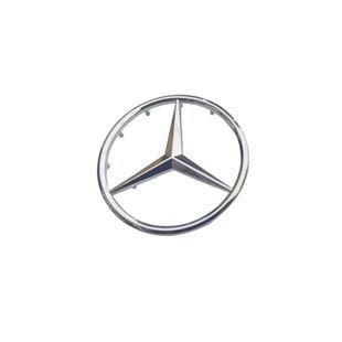 Купить Эмблема руля Mercedes-Benz хром 52 мм пластик (на тонких направляющих) 94771 Эмблемы на иномарки