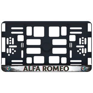 Купить Рамка номера Alfa Romeo под Американский номер 300х150 мм Цветной Логотип 86933 Рамка номера - Универсальная - Американский тип