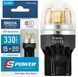 Купить LED автолампа Brevia Spower 12/24V W21/5W 15x2835SMD 330Lm 6000K Оригинал CANbus W3x16q 2 шт (10211X2) 40193 Светодиоды - Brevia - 1 фото из 5