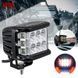 Купити Додаткова LED фара 18W (3W*6) 10-30V 90x76x80 mm Близький стробоскоп 1 шт (W 0260-RB) 8735 Мигалки - Стробоскопи - 2 фото из 6