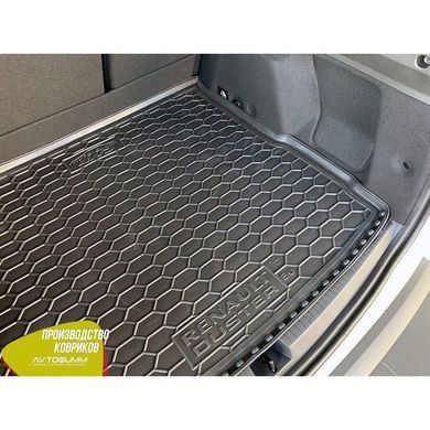 Купить Автомобильный коврик в багажник Renault Duster 2019,5- 4WD / Резино - пластик 42305 Коврики для Renault