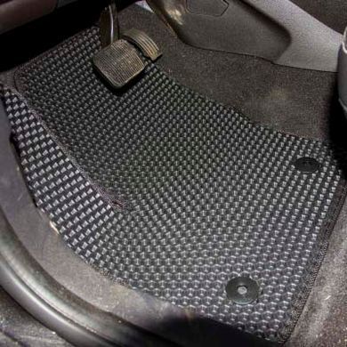 Купити Килимки у салон EVA для Ford C-Max 2010- ДВЗ з підп'ятником Чорні-Червоний кант 5 шт 66209 Килимки для Ford