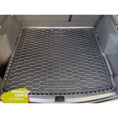 Купить Автомобильный коврик в багажник Renault Duster 2019,5- 4WD / Резино - пластик 42305 Коврики для Renault