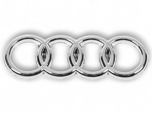 Купити Емблема Audi 80/90 (1987-1996р) Хром 137х45 мм (на скотчі) 4438537422ZZ 90120 Емблеми на іномарки