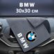 Купити Флісовий рушник для авто з логотипом BMW 30х30 см 89179 Серветки мікрофібра губки для миття - 1 фото из 5