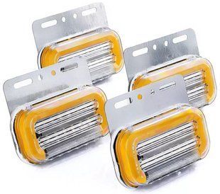 Купить Габаритный огонь LED для грузовика 12/24В 110х40 см Функция поворота / Подсветка номера Желтый 4 шт 42581 Габаритные огни