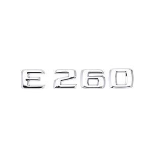 Купити Емблема напис E260 для Mercedes-Benz E-Class хром 135х23 мм пластик (на скотчі) 94721 Емблема напис на іномарки