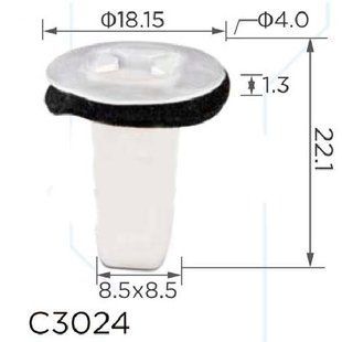 Купити Кліпса втулка під саморіз Hyundai (8691021010, 86910-21010, 14321) (C3024) 73940 Фіксатор під саморіз