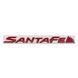 Купить Эмблема надпись SantaFe для Hyundai Красная 25х240 мм металл на скотче (Завод) 89547 Эмблема надпись на иномарки