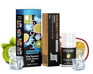 Купить Жидкость Chaser Самозамес Balance Lux Kiwi Passion Fruit Guava Ice (limited) Глицерин 12мл Премикс 15мл Бустер 3мл 79426 Жидкости от CH