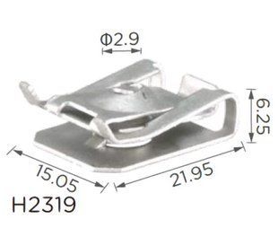 Купить Скоба под винт L-21, 95x15,05 D=2 BMW, Toyota (07147330002, 9018906177)H2319) 73863 Скоба Шайба Металлическая