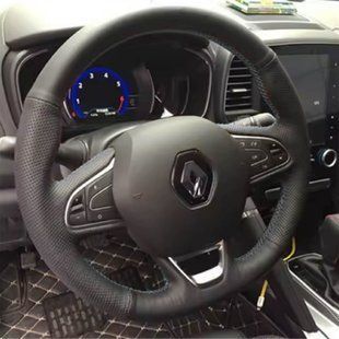 Купить Чехол Оплетка Руля для Renault Megane IV / Scenic IV 2016-2025 Кожа (Модельная Выкройка) 101038 Оплетки на Руль