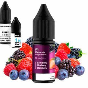 Купити Рідина Самозаміс Flavorlab P1 10ml Strawberry blueberry blackberry Полуниця чорниці ожина 79804 Рідини FL