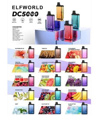 Купить ЕІf Ваг World DC5000 Ultra POD 5% Blue Razz Ice Синяя Малина Лимонад Лед (истек срок) 60228 Одноразовые системы