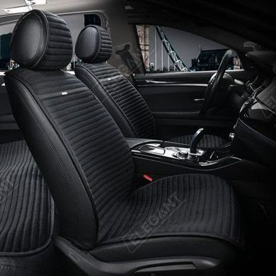 Купить Накидки для передних сидений Алькантара Elegant Palermo Черный 2 шт (EL 700 206) 32801 Накидки для сидений Premium (Алькантара)