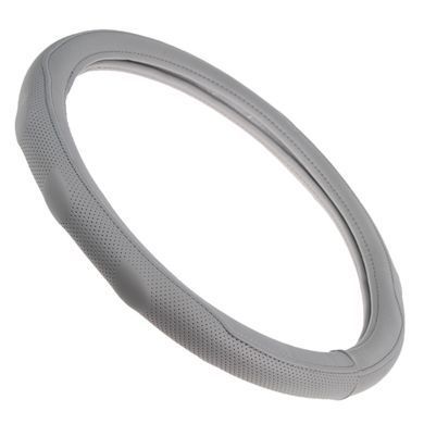 Купити Чохол керма M 37-39 см Перфорована Сіра Екошкіра (VLOD-19P009 GY) 84788 Чохли Руля Екошкіра