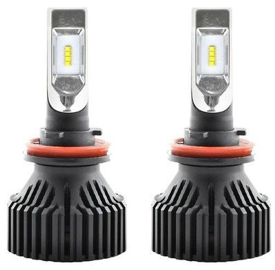 Купити LED лампи автомобільні Solar H11 12/24V 60W 6500K 8000Lm IP65 радіатор та кулер (8311) 39450 LED Лампи Solar