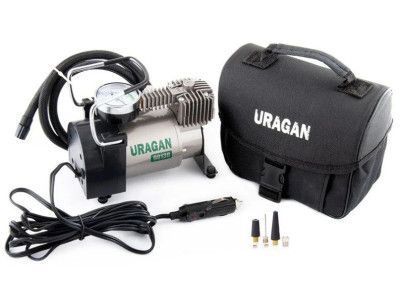 Купити Автомобільний компресор URAGAN 12v 14А 37л/хв 170Вт 1 м шланг (90130) 26416 Електричні автомобільні компресори