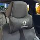 Купить Подушка на подголовник с логотипом Renault Экокожа 3D Цветной лого Черные-Черный кант 1 шт 9871 Подушки на подголовник - под шею