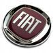 Купити Емблема для Fiat Червона Хром D=120 мм на скотчі ВЕЛИКА (Завод) 88450 Емблеми на іномарки