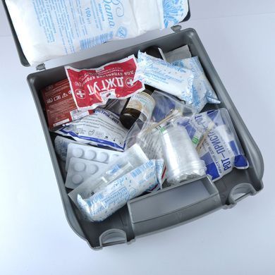 Купить Аптечка автомобильная АМА-2 до 18 человек bus Бокс / Чемодан Серый First Aid Kit 24239 Аптечки автомобильные