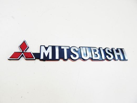 Купить Эмблема надпись Mitsubishi 190х24 мм на скотче 88443 Эмблема надпись на иномарки
