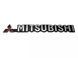 Купить Эмблема надпись Mitsubishi 190х24 мм на скотче 88443 Эмблема надпись на иномарки - 1 фото из 5