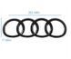 Купити Емблема задня Audi Чорна Глянець 202х81 мм на скотчі ПОЛУСФЕРА (Завод) 88669 Емблеми на іномарки - 2 фото из 3