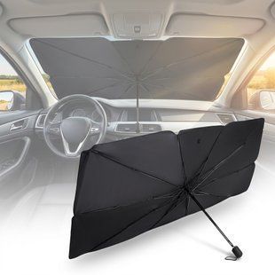 Купити Автомобільна сонцезахисна парасолька шторка для лобового скла Elegant 130x 65 см (EL 100 524) 101162 Шторки сонцезахисні для вікон авто