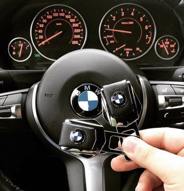 Купити Подарунковий набір №1 для BMW із заглушок та брелока з логотипом 36649 Подарункові набори для автомобіліста